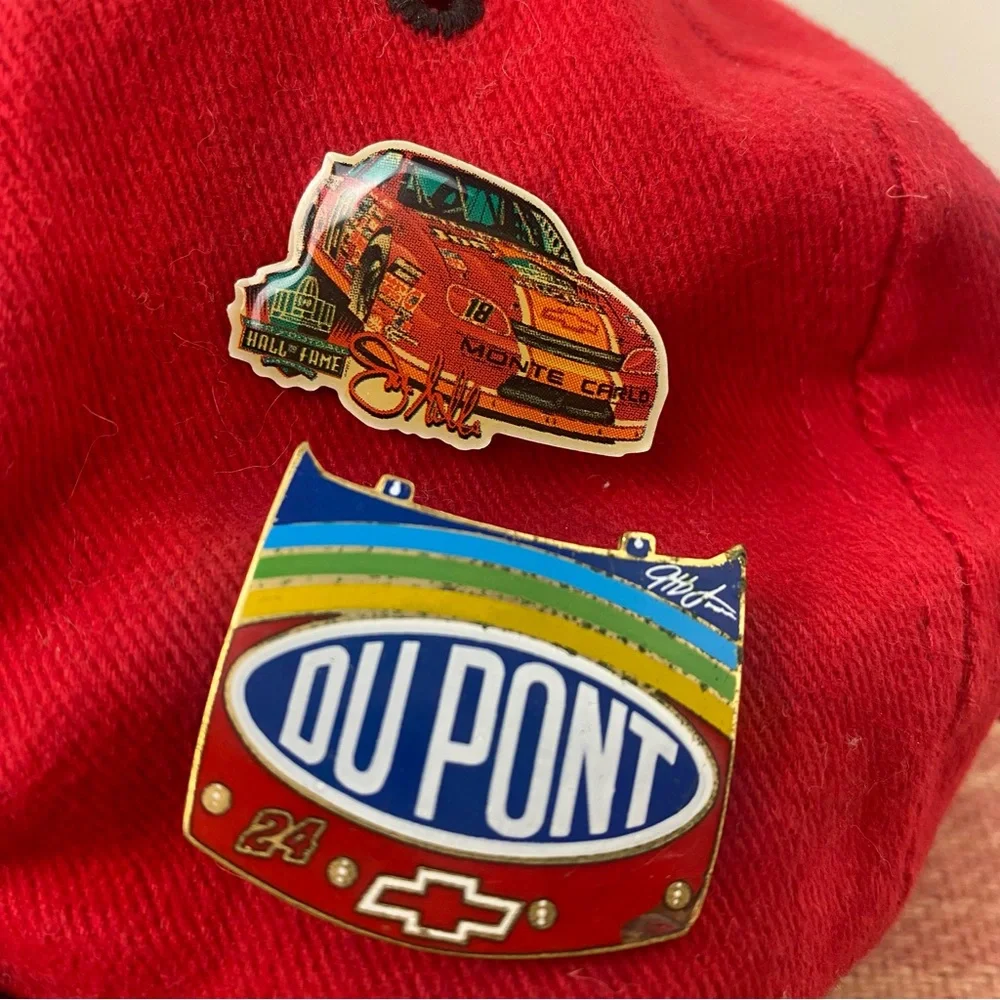 Nascar Vintage Hat with Vintage 90’s Pins